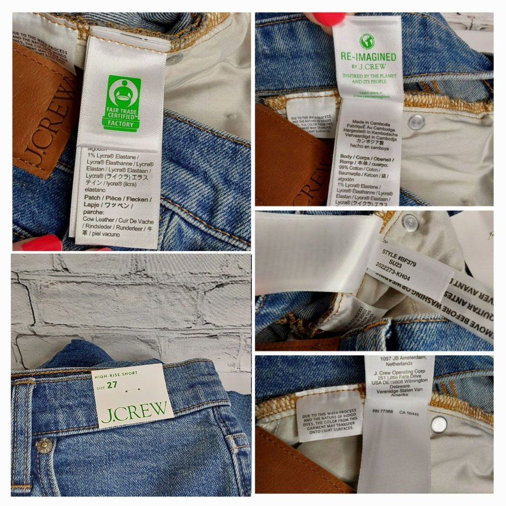 'J.CREW' RAW~EDGE DENIM SHORTS - Picture 8 of 16